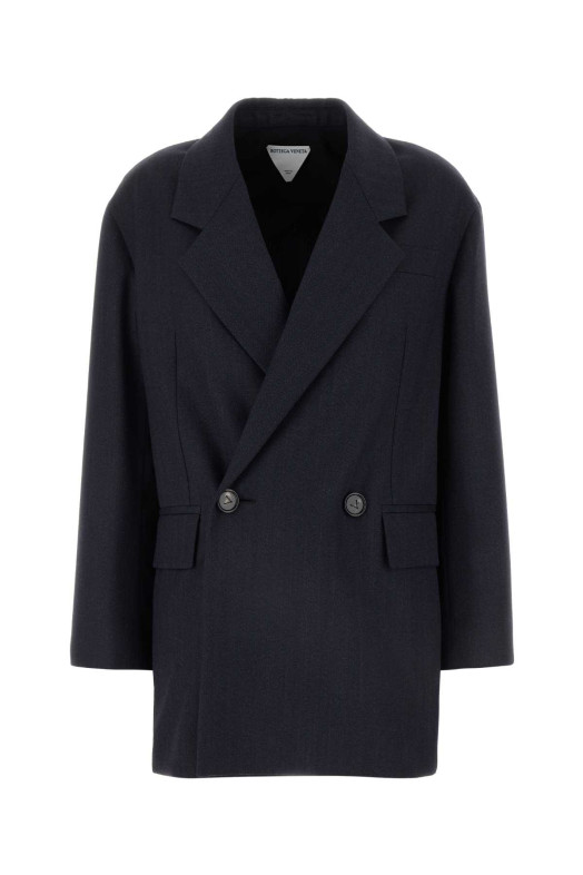 Dark blue wool blazer BOTTEGA VENETA (784046V36K0)