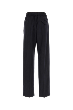 Midnight blue wool wide-leg pant BOTTEGA VENETA (792942V36K0)