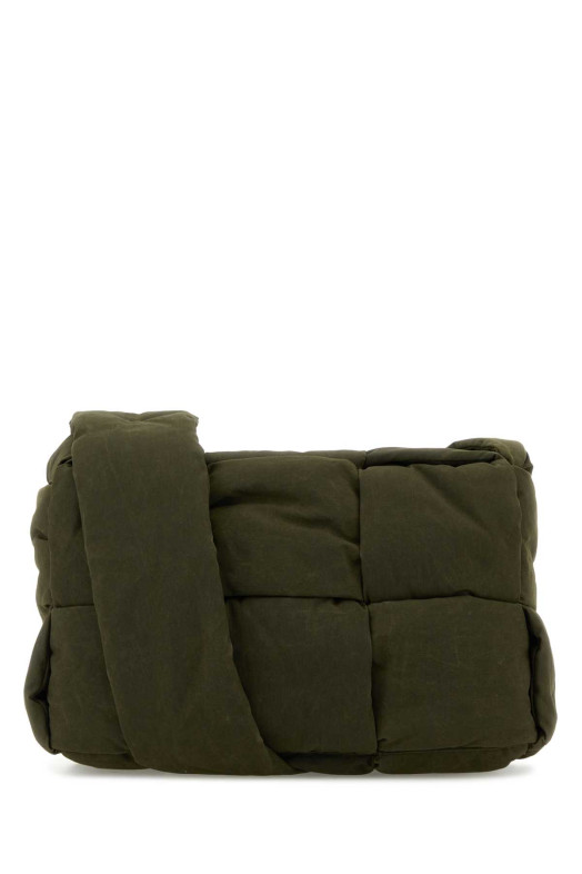 Olive green canvas medium Arco crossbody bag BOTTEGA VENETA (795505V37X2)