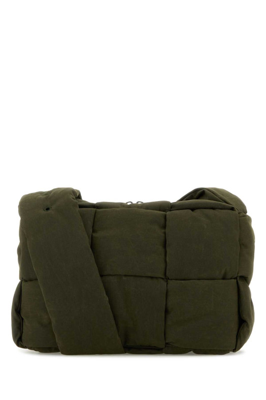 Olive green canvas medium Arco crossbody bag BOTTEGA VENETA (795505V37X2)