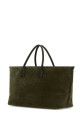 Большая сумка для покупок Cabat из замши цвета хаки BOTTEGA VENETA (795643V09C4)
