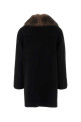 Черное шерстяное пальто Черное VALENTINO GARAVANI (7B0CA3Z99UK)