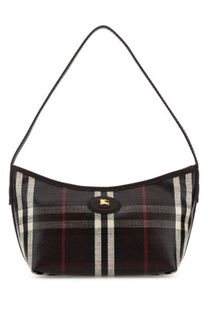 Мини-сумка через плечо из канваса с принтом BURBERRY (8114728)