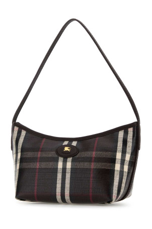 Мини-сумка через плечо из канваса с принтом BURBERRY (8114728)