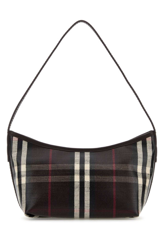 Мини-сумка через плечо из канваса с принтом BURBERRY (8114728)