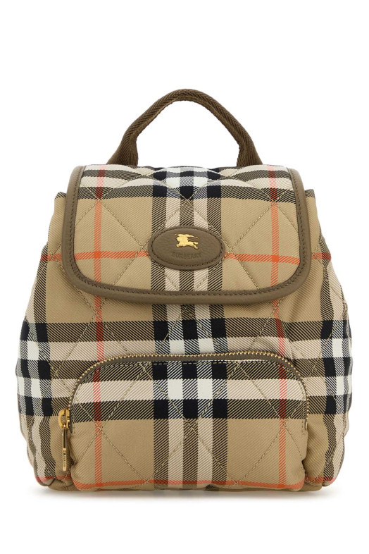 Вышитый холст мини-рюкзак Horseshoe BURBERRY (8118909)