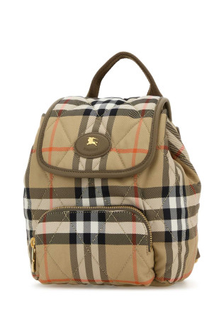 Вышитый холст мини-рюкзак Horseshoe BURBERRY (8118909)