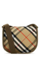Вышитая холщовая мини-сумка Messenger B Clip через плечо BURBERRY (8119657)