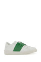 White leather Open sneakers with green band VALENTINO GARAVANI (8Y2S0830BLU)