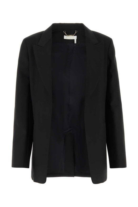 Black wool blend blazer CHLOE (CHC23UVE03063)