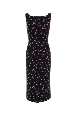 Printed stretch silk dress DOLCE & GABBANA (F6F4ZTFSA8M)