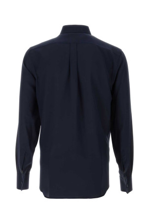 Blue crepe shirt DOLCE & GABBANA (G5ML1TFU1UQ)