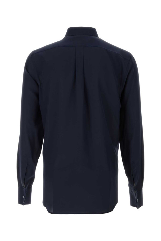 Blue crepe shirt DOLCE & GABBANA (G5ML1TFU1UQ)