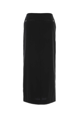 Black polyester blend skirt HERNO LAMINAR (GN00016DL12847)