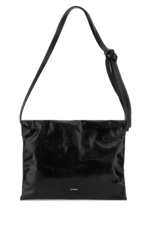 Black leather Cushion crossbody bag JIL SANDER (J07ZH0023P6584)
