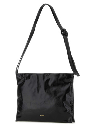 Black leather Cushion crossbody bag JIL SANDER (J07ZH0023P6584)