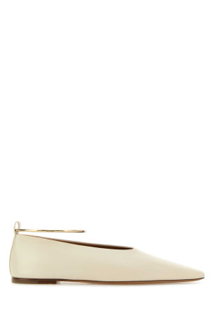 Ivory leather ballerinas JIL SANDER (J15WZ0039P7588)