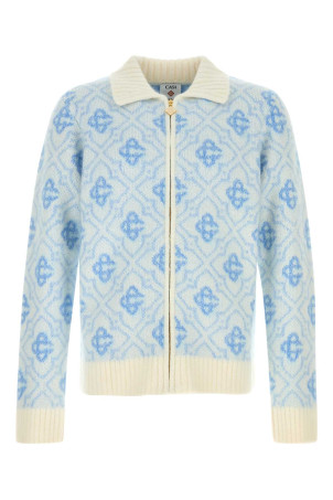 Embroidered nylon blend cardigan CASABLANCA (MPF25KW100501)