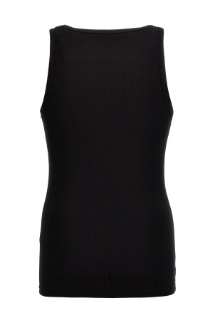 Майка с вышитым логотипом Черная VERSACE 10131251A094101B000