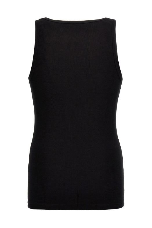 Майка с вышитым логотипом Черная VERSACE 10131251A094101B000