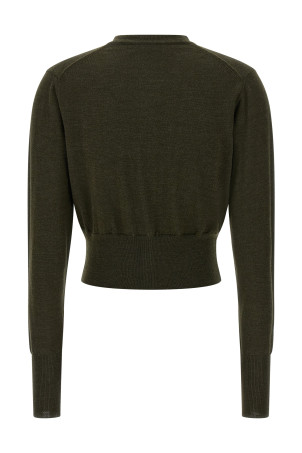 'Bea cropped' cardigan Brown