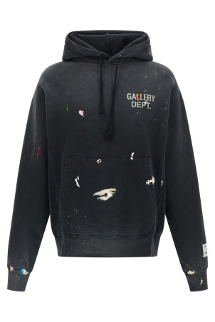 'Painted' hoodie Black