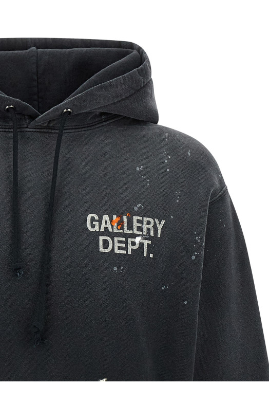 'Painted' hoodie Black