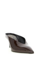 Patent mules Bordeaux