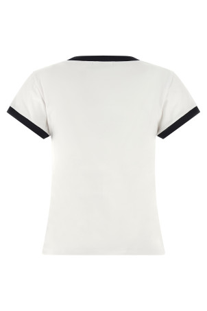 Футболка с принтом Белая GANNI A1050030151