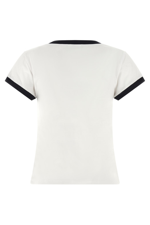 Футболка с принтом Белая GANNI A1050030151