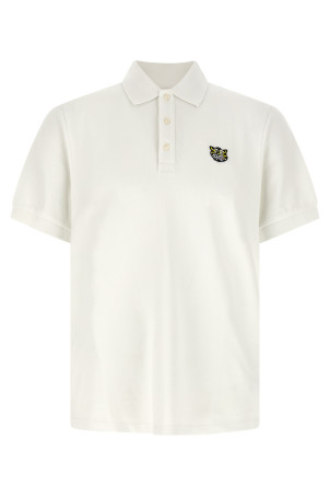 'Wild Tiger Gots' polo shirt White