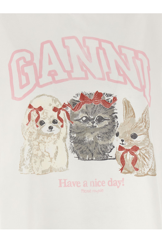 Printed T-shirt White