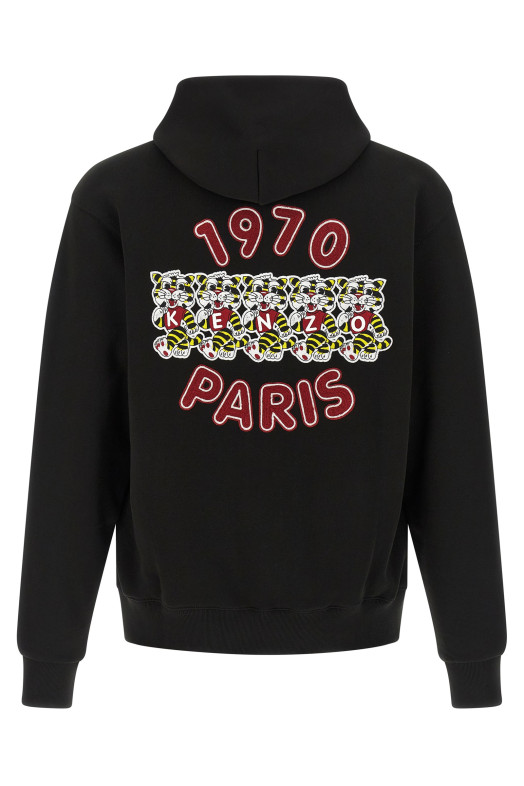 Толстовка с капюшоном «Wild Tiger Embroidered» Черная FG55HO2044MJ99J