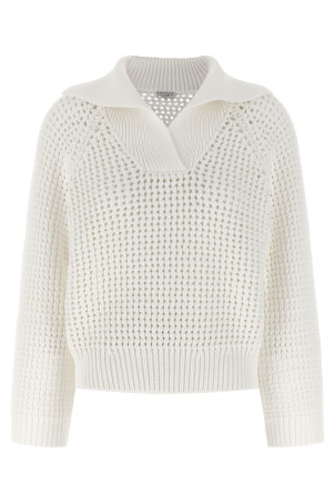 Openwork sweater Beige