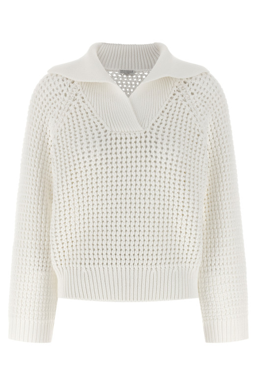 Openwork sweater Beige