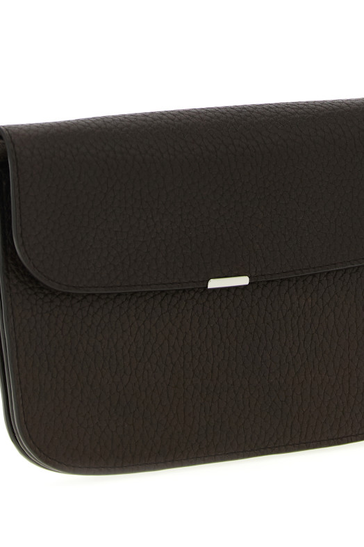 'Soft Tab wallet' crossbody bag Brown