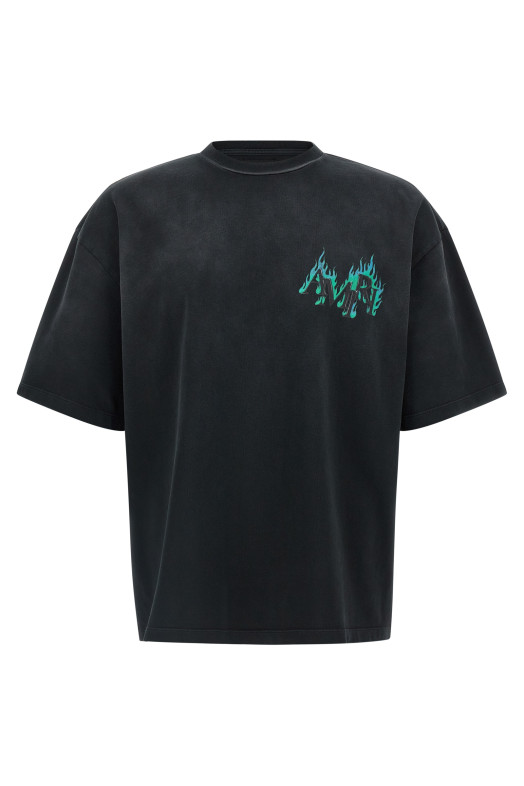 'Flames' T-shrt Black