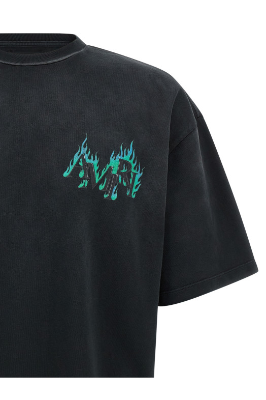 'Flames' T-shrt Black
