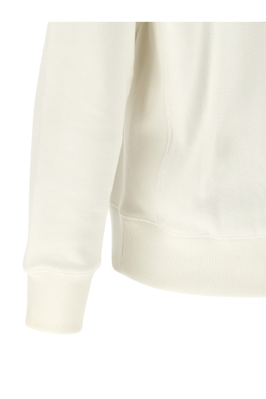 'Wild Tiger Embroidered' hoodie White