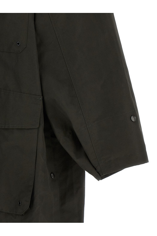 'Utility Raincoat' trench coat Brown