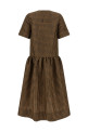 'Taffetà Crinckled' dress  Brown