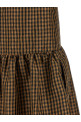 'Taffetà Crinckled' dress  Brown