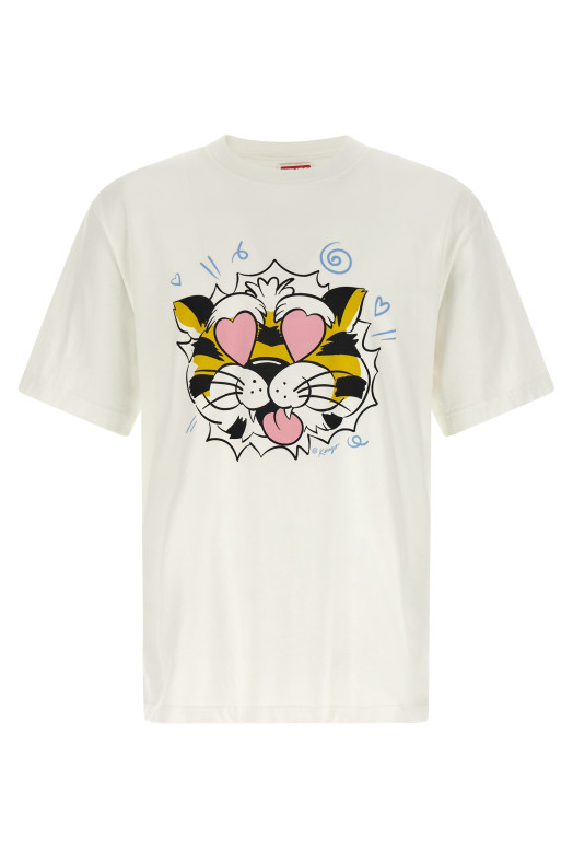 'Wild Tiger' T-shirt White