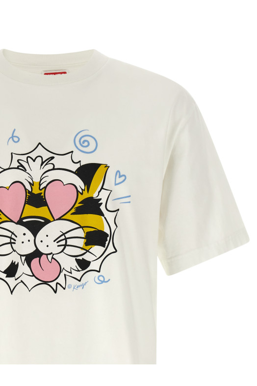 'Wild Tiger' T-shirt White