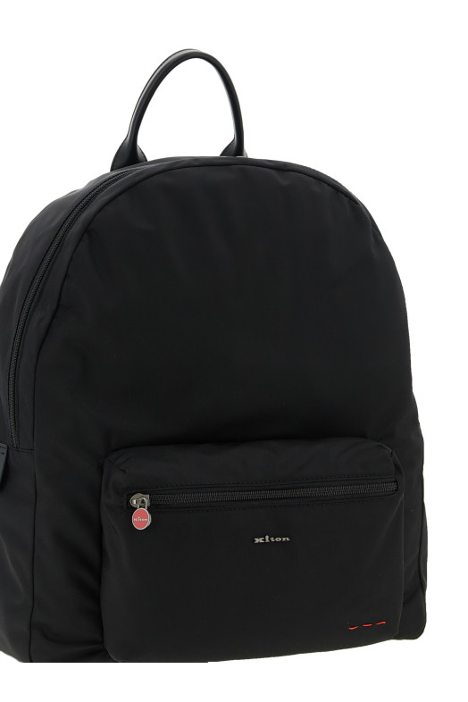 Нейлоновий рюкзак Чорний KITON UBA0084N012700101B