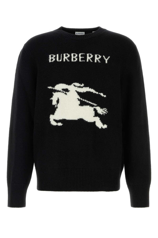 Black wool blend sweater Black BURBERRY (8101952)