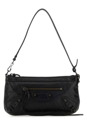 Black leather Le City shoulder bag Black BALENCIAGA (8280582ABEK)