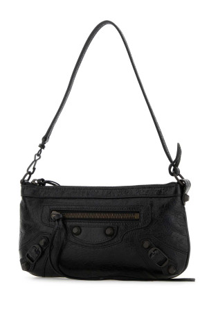 Black leather Le City shoulder bag Black BALENCIAGA (8280582ABEK)