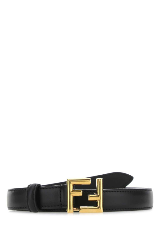 Black leather belt FENDI (8C0648AAIW)