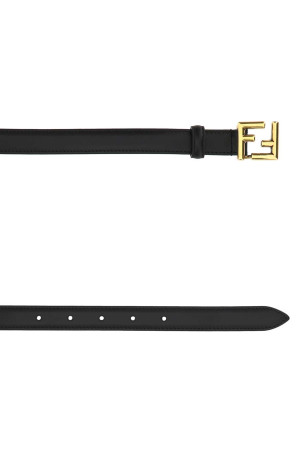 Black leather belt FENDI (8C0648AAIW)